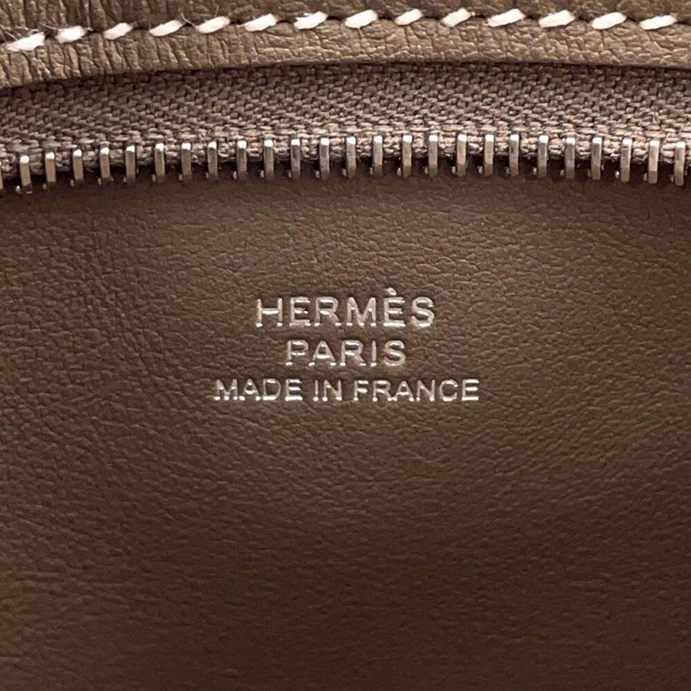 Hermes Portefeuille Pochamp Plus body bag, Etoupe Swift leather, U stamp, han... - Picture 11 of 12